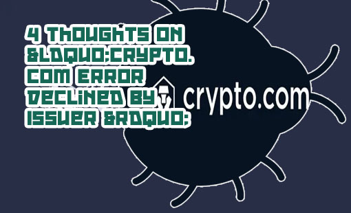Credit card not working on crypto com
